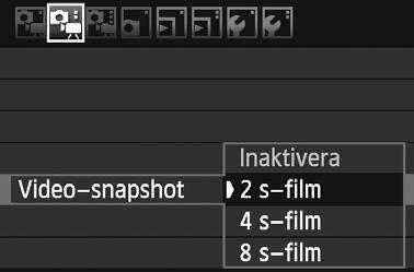 Genom att ändra motiv eller vinel i respetive video-snapshot an du sapa orta dynamisa videolipp. Ett album med video-snapshots an även visas tillsammans med bagrundsmusi (s. 156, 213).
