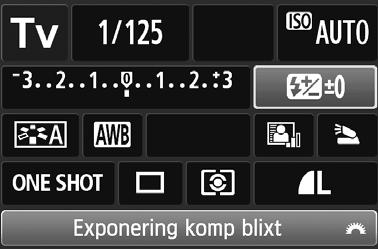 117) Matningsmetod (s. 88, 89) Ljusmätmetod (s. 102) Bländare (s. 96) Högdagerprioritet* (s. 254) ISO-tal (s. 79) Exponeringsompensation för blixt (s.