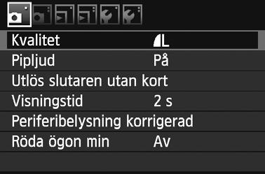 Ändra LCD-monitorns visning På LCD-monitorn an du visa menybilden med fotograferingsinställningar, menysärmen, bilder som du tagit med mera.