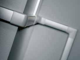 För extra utsatta eller designkrävande miljöer finns kanaler i aluminium, både naturanodiserad och vitlackerad.