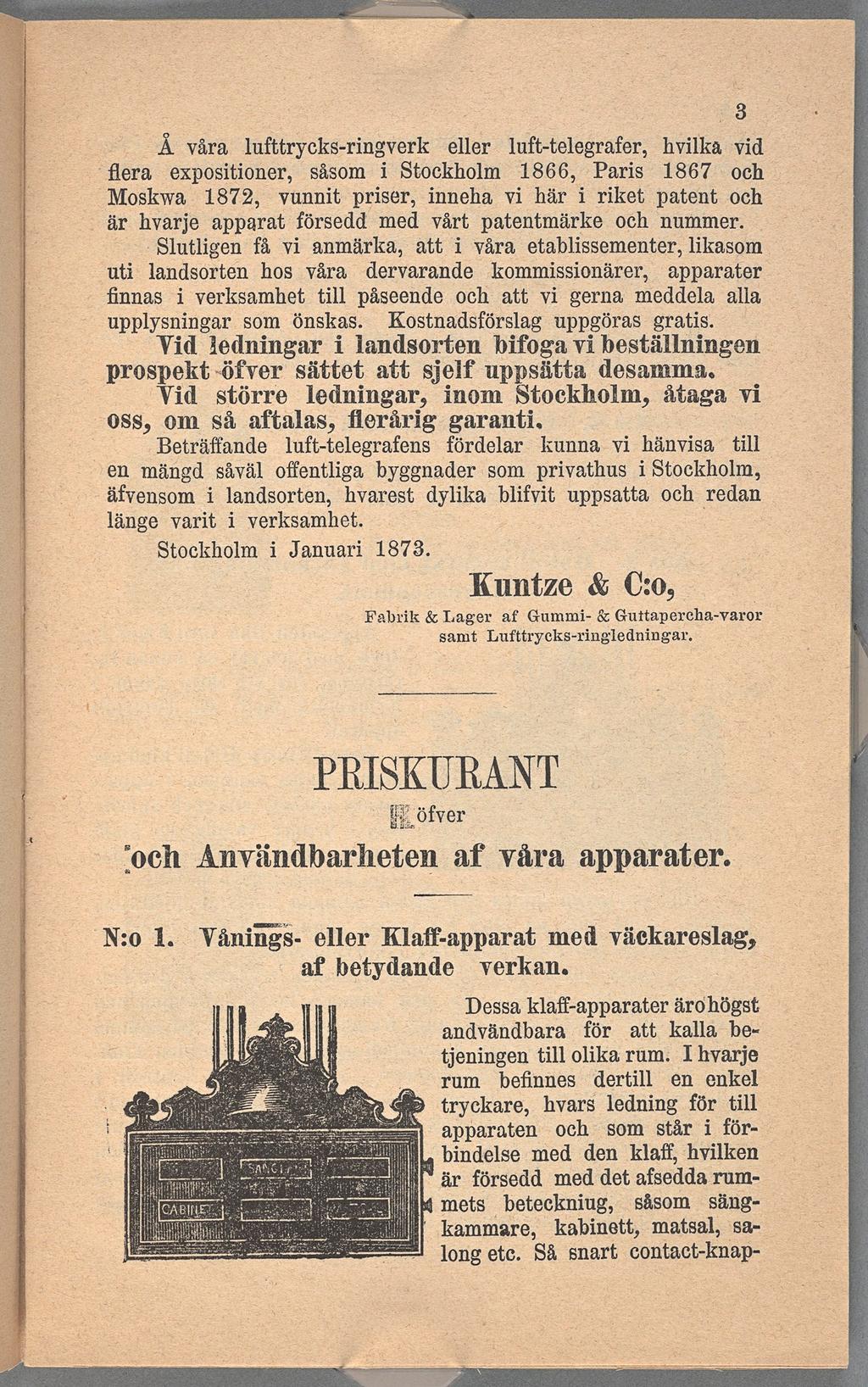 s Ã våra lufttrycks-rngverk hvlka vd eller luft-telegrafer, fera expostoner, såsom Stockholm 1866, Pars 1867 och Moskwa 1872, vunnt prser, nneha v har rket patent och är hvarje apparat försedd med