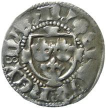 Fig. 2. Erik av Pommern 1396-1439. Stockholm. Örtug. Den kgl. Mønt- og Medaillesamling, Köpenhamn.