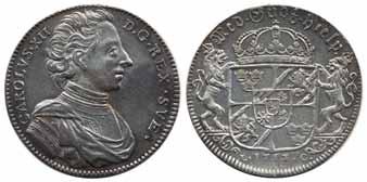 Karl XII (1697-1718) 45 SM 27 1 riksdaler 1707. 28,93 g.