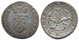 000:- 260 260 NM 164 Frederik III 2 mark 1669.