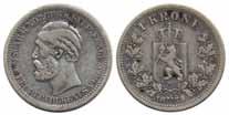 200:- 315 315 NM 32 Oskar II 1 krone 1878.
