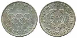 20 g silver, 1000 years Althing 930 1930. Circulation: 10000. UNC 700:- 363 KM 14 Republic 500 kronur 1961.