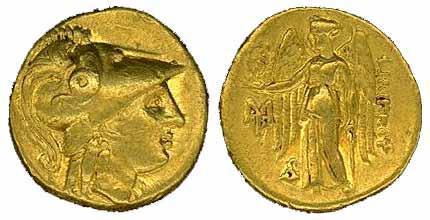 200 % 374 Greek coins Macedonian Kingdom. Alexander III (336 323 BC). Gold stater, 5,43 g. Rare!