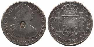 442 442 KM 638 George III dollar (5 shillings) 1797.
