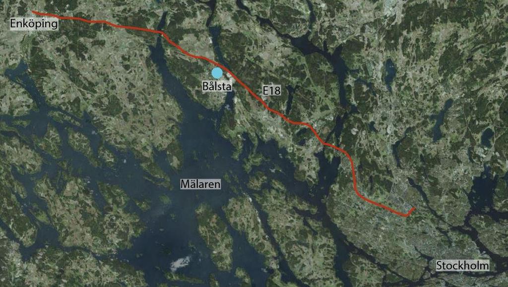 3. Nulägesbeskrivning Bålsta är en tätort och centralort i Håbo kommun, Uppsala län (figur 1).