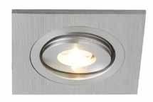 TAK Utrustad med kontaktdon. Spridningsvinkel: Justerbar 20-80. ramspänningsfall max 3,8V. Rek. säkerhetsbox se sid 116. LED-konverter se sid 109.