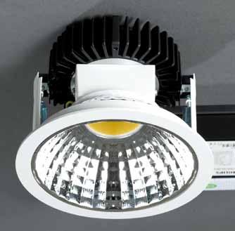 TAK Madison 153 171 Ø 142 Rek. säkerhetsbox se sid 116. Armaturen är bestyckad med Philips ortimo LED. DLM 1100 18 & 19W utan kylare.