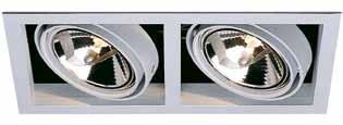 plåt 167x167 mm 12V 25 50W G53 ör -märke med tak se säkerhetsbox-tabell sid 116.