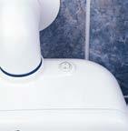 Effektiv ventilation ger ett fräschare badrum 2-hastighetsfläkten (Villa 9000) går kontinuerligt. Normalt med låg hastighet.