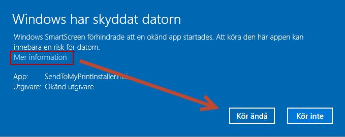 Bilaga E: Installera och konfigurera Skicka till myprint Skicka till MyPrint är ett verktyg (endast Windows) för att snabbt