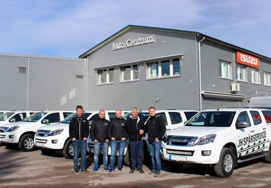 Mycket bil för pengarna JH Spårservice AB är ett entreprenadföretag som arbetar med järnvägsunderhåll. Tobias Högkvist på företaget är nöjd med att ha Auto-Centrum som pick up-leverantör.