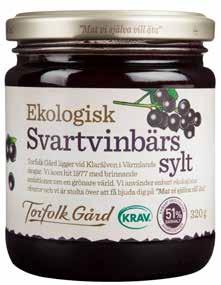 Ekologisk Svartvinbärssylt De vitaminrika svarta vinbären hör till gammal svensk