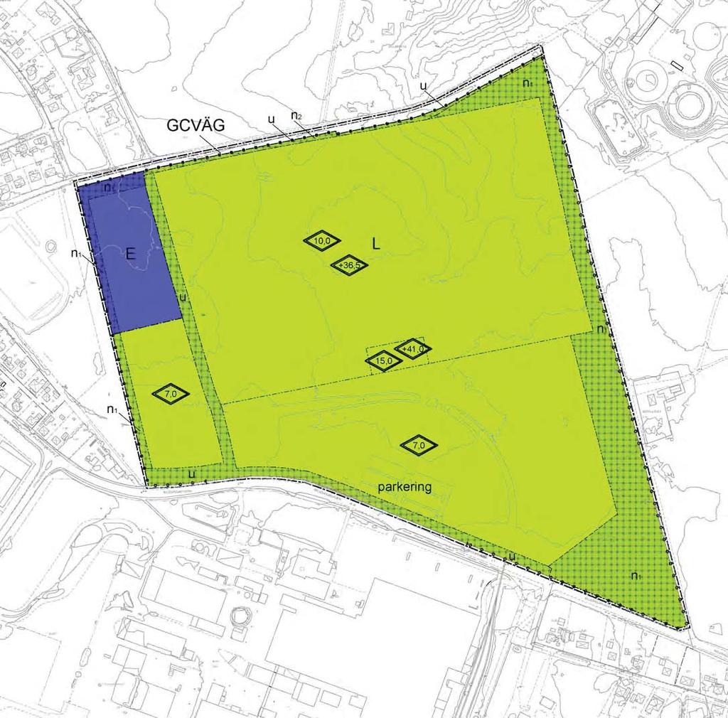 PLANENS FÖRUTSÄTTNINGAR OCH KONSEKVENSER GRANSKNINGSHANDLING Planförslag Planförslaget innefattar i sin helhet följande: Kvartersmark för växthusodling och tillhörande byggnader Kvartersmark för