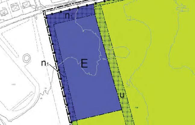 Plantor med slangar för bevattning och recirkulering Utöver den planerade uppsamlingsbassängen i anslutning till växthuset innehåller planförslaget även kvartersmark för dagvattenmagasin för att
