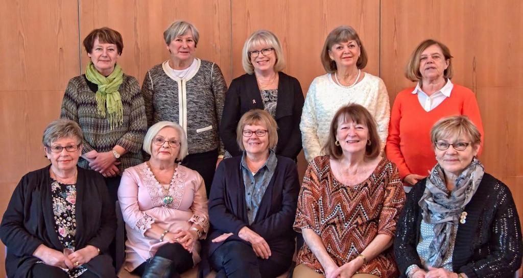 Styrelsen på bild Överst från vänster; Margareta Nilsson, Christina Bergsten, Margareta Feldt, Agneta Carnmalm, Yvonne Andersson.