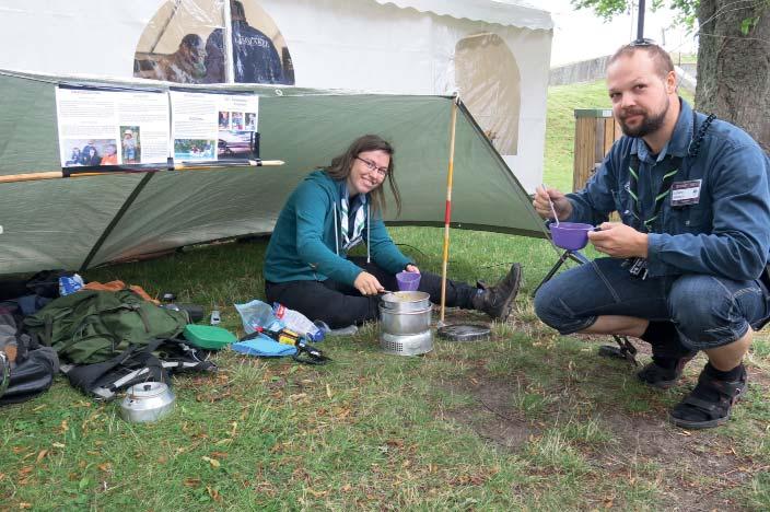 Event Ett team med Björn SA0BXI i spetsen ville visa upp AMPRnet och hur man med 5 GHz radiolänkar kan etablera kontakt med SUNET och den vägen nå Internet.