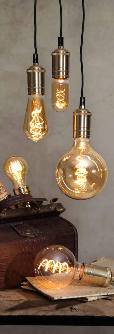 AMBER SPIRAL FILAMENT AMBER GLASS NEW 354-45 EAN