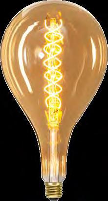 INDUSTRIAL VINTAGE TM AMBER GLASS REGULAR E27 Ø165 MM