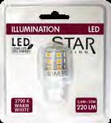 3W ( 19W) G9 220-240VAC EC A+ 5W 10W NATURAL WHITE 4000K 10W 15W 344-25 EAN 7391482024138 E-NR 8292510 L 10/100 M 10mm N 30mm 2800K 80Ra 100lm 360º 1W ( 11W) G4 12VAC/DC EC A++ NEW 344-26 EAN
