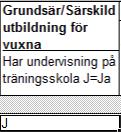 Sida 11 av 12 Instruktioner för Grundsärskola och Specialskola Undervisning av integrerade elever i grundskola Elever i grundsärskolan kan få undervisning i grundskoleklass (så kallade integrerade