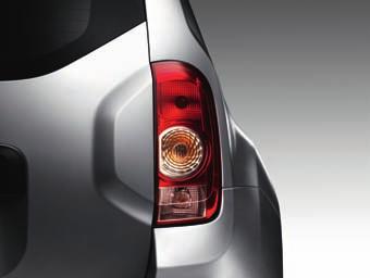 Stil som en riktig terrängbil De stora skärmarna och den höga hållningen vittnar om dess egenskaper: Dacia Duster är en riktig terrängbil!