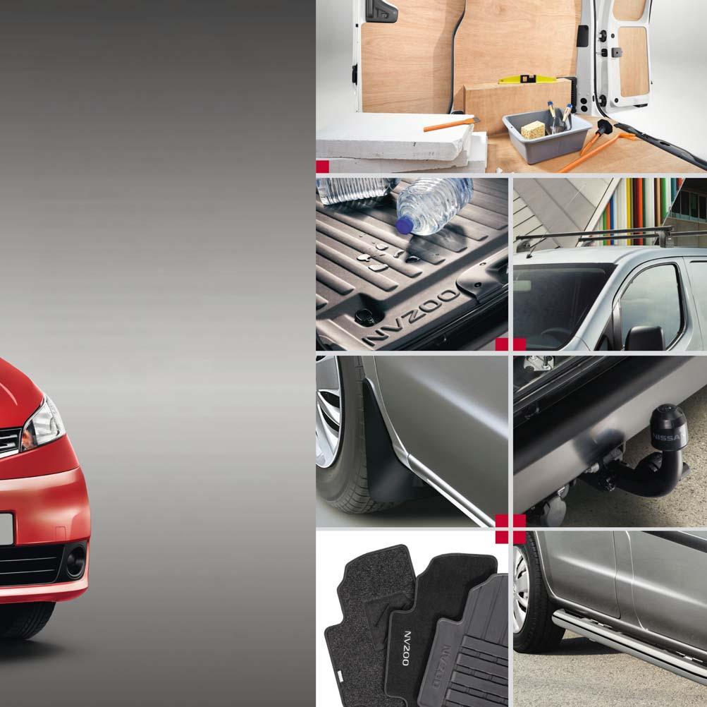 Investera i ett takräcke och en avtagbar dragkoppling också - med Nissan Originaltillbehör är du redo för alla typer av uppdrag. 1. TAKRÄCKE 2. VINDAVVISAR-SATS FRAM 3.