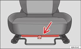 Sittplatser och förvaringsutrymmen 121 Kylning i handskfacket* Öppna och stäng lufttillförseln genom att vrida ratten bild 89.