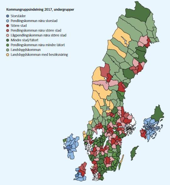 SKLs definition SKL gör en definitionsmässig särskillnad mellan två typer av landsbygdskommun, med eller utan besöksnäring.