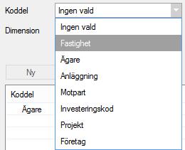 Olika ekonomisystem har olika inställningar som måste göras.