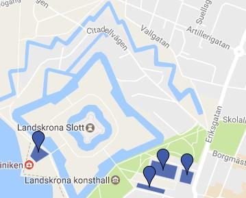 Ett annat snabbare alternativ är att ta tåget från Helsingborgs C till Landskrona Station. Därifrån går Stadsbuss 3. Avstigning på Hållplats Artillerigatan.