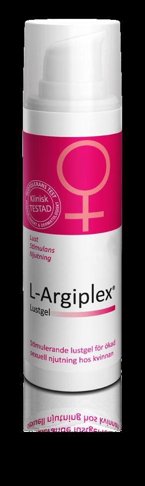 L-Argiplex Lustgel L-Argiplex Lustgel är en stimulerande intimgel för ökad lust och förmåga, vilket i sin tur medför förhöjd njutning.