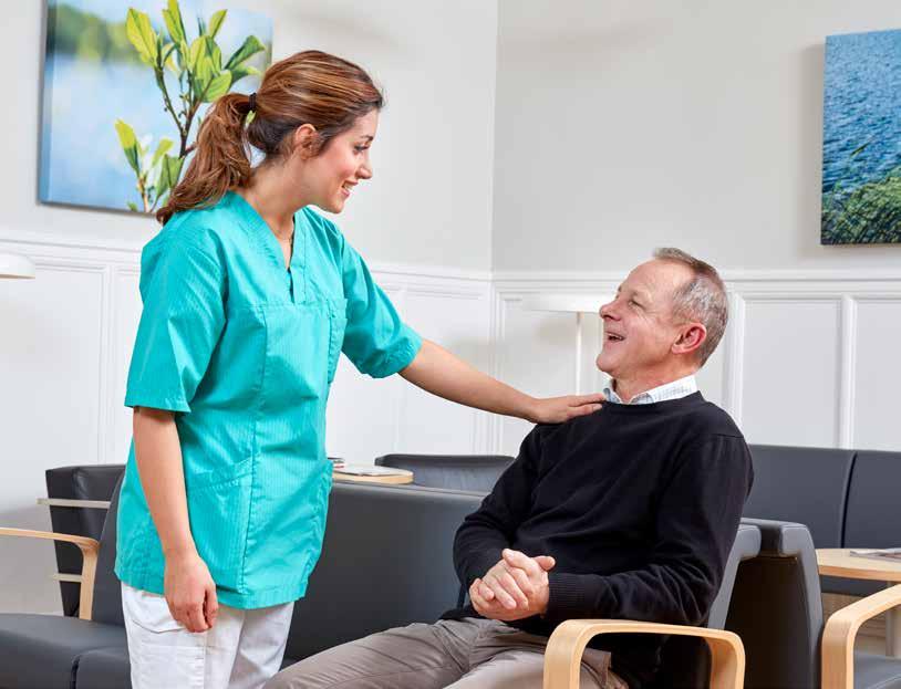 Exempelvis sker diskussion och information kring patientens allmänna hälsa i samband med sömnapnéutredningar där behandlingen anpassas utifrån patientens förutsättningar.