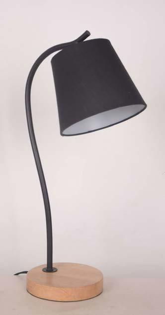 BORDSLAMPA NOAH TRÄ/METALL 47907 Vit 26,5x17 H 50 cm fp 12