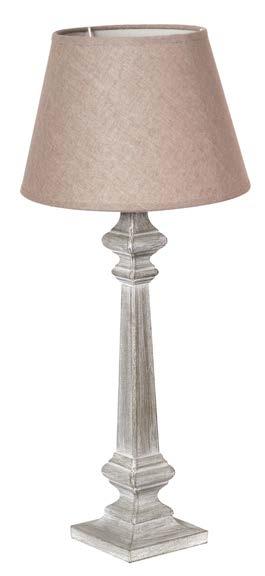 Vit Grå BORDSLAMPA JONAS TRÄ 54676 Vit H 47 cm fp 12 219,00/stk 54677 Grå H 47 cm fp 12 219,00/stk Vit