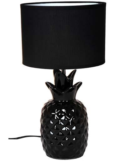 LAMPA ANANAS SVART 56002 H 42 cm