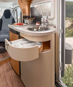 KNAUS KÖKSVARIANTER 36 37 LÄNGSGÅENDE KÖK 2 1 1.