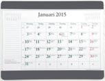 ÅRBAD tort och tydligt kalendarium med namnsdagar. På baksidan finns årsöversikt för föregående, innevarande och de tre följande åren. ormat: x 0 mm.