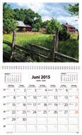 0 RIPANER EEGAN re månaders kalendarium på varje blad med innevarande månad i mitten.