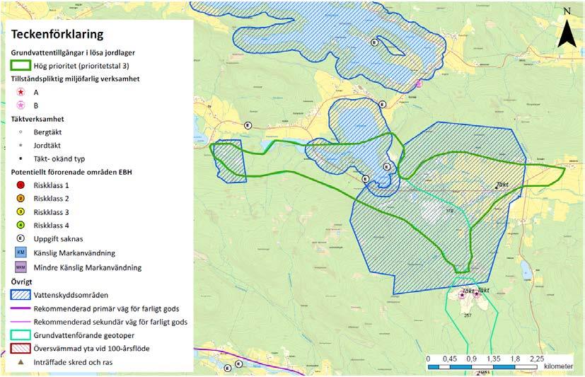 Sida 61 av 113 10.2.2. Skorpedsåsen vid By och Gerdal, Örnsköldsviks kommun Tabell 19. Prioriteringsklasser samt prioritetstal för vattenresursen.