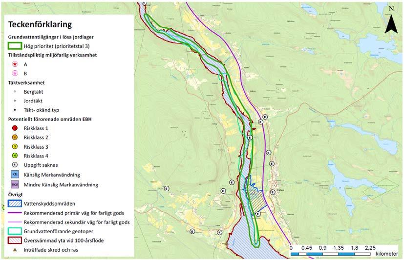 Sida 73 av 113 infiltration sker. I kapitel 9 beskrivs hur grundvattenmagasin i isälvsavlagringar generellt kan påverkas av klimatförändringarna. 10.2.9. Indalsälvsåsen vid Liden, Sundsvalls kommun Tabell 21.