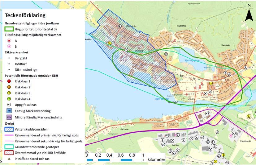 Sida 75 av 113 10.2.10. Isälvsavlagring vid Gålnäs, Örnsköldsviks kommun Tabell 22. Prioriteringsklasser samt prioritetstal för vattenresursen.