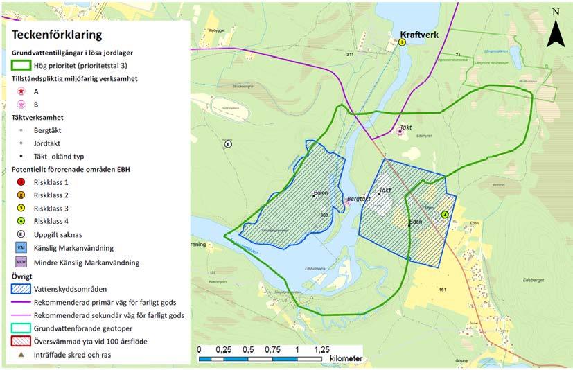 Sida 77 av 113 10.2.11. Isälvsavlagring vid Edensforsen i Junsele, Sollefteå kommun Tabell 23. Prioriteringsklasser samt prioritetstal för vattenresursen.