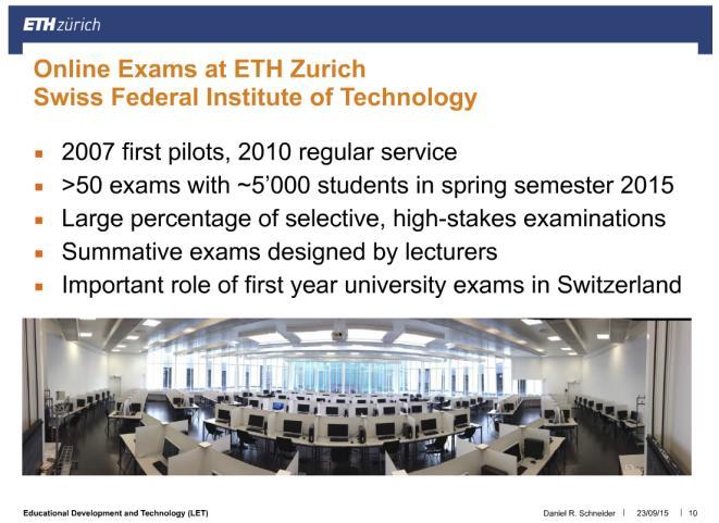 Open university (OU) har även lång erfarenhet av digital tentamen. OU har även i projekt utvecklat användningen av LMS Moodle för e-assessement 34.