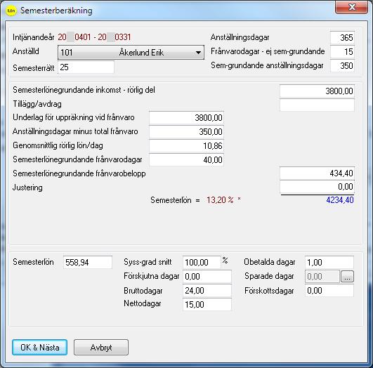 För att programmet ska känna av detta per automatik måste lönearten för frånvaron vara inställd på Typ av frånvaro Föräldraledighet (gräns:120).