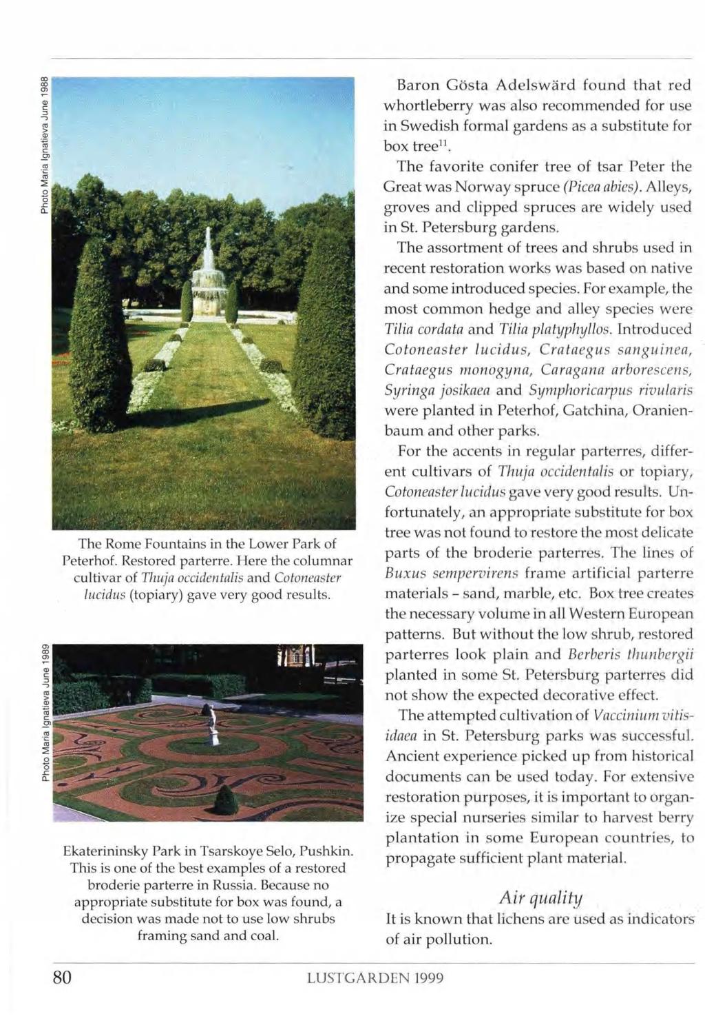 ii : CL I Si 2 ng L _ «> yé lag. «si ; WSmà The Rome Fountains in the Lower Park of Peterhof. Restored parterre.