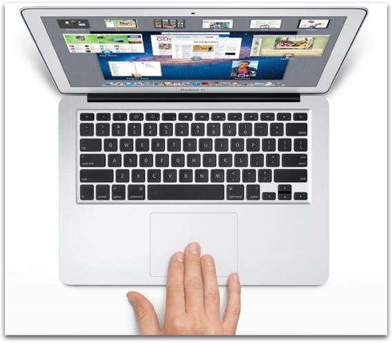 Multi touch-gester Mac OS X kan interagera med Mac-datorn genom gester på styrplattan.
